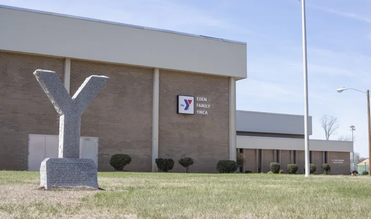An exterior view of the Eden YMCA branch.