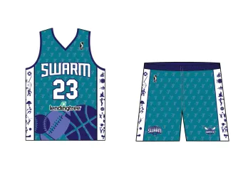 Greensboro Swarm YMCA themed jersey. 