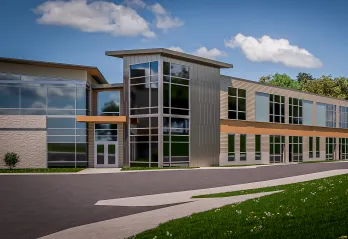 Hayes-Taylor Memorial YMCA childcare facility expansion rendering. 