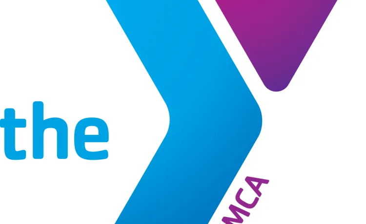 The blue and purple version of the YMCA logo.