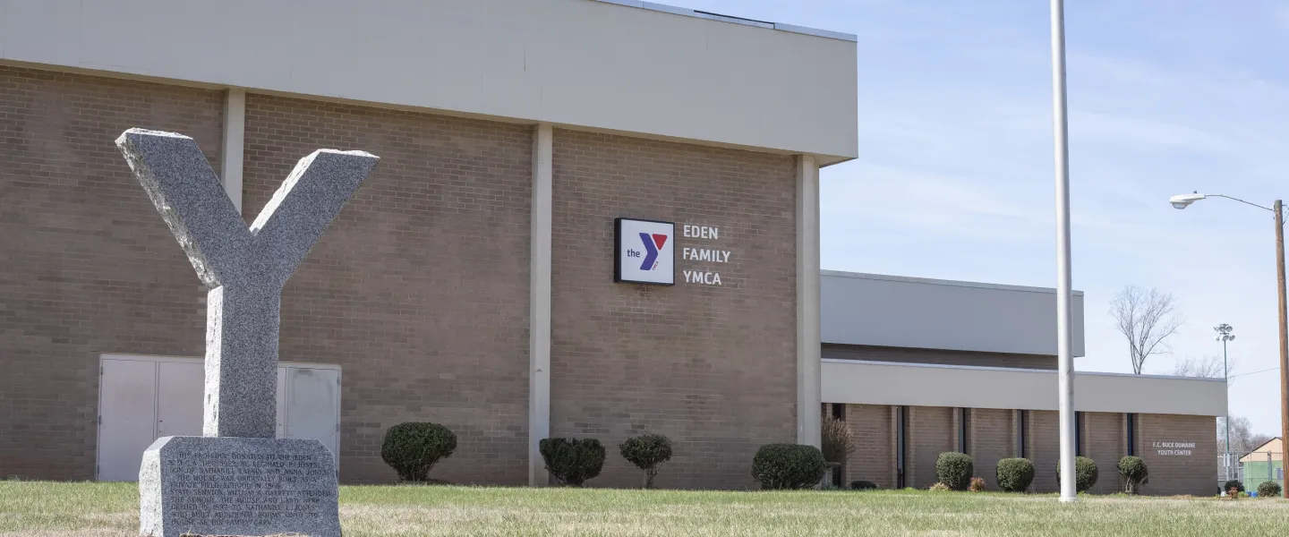 An exterior view of the Eden YMCA branch.