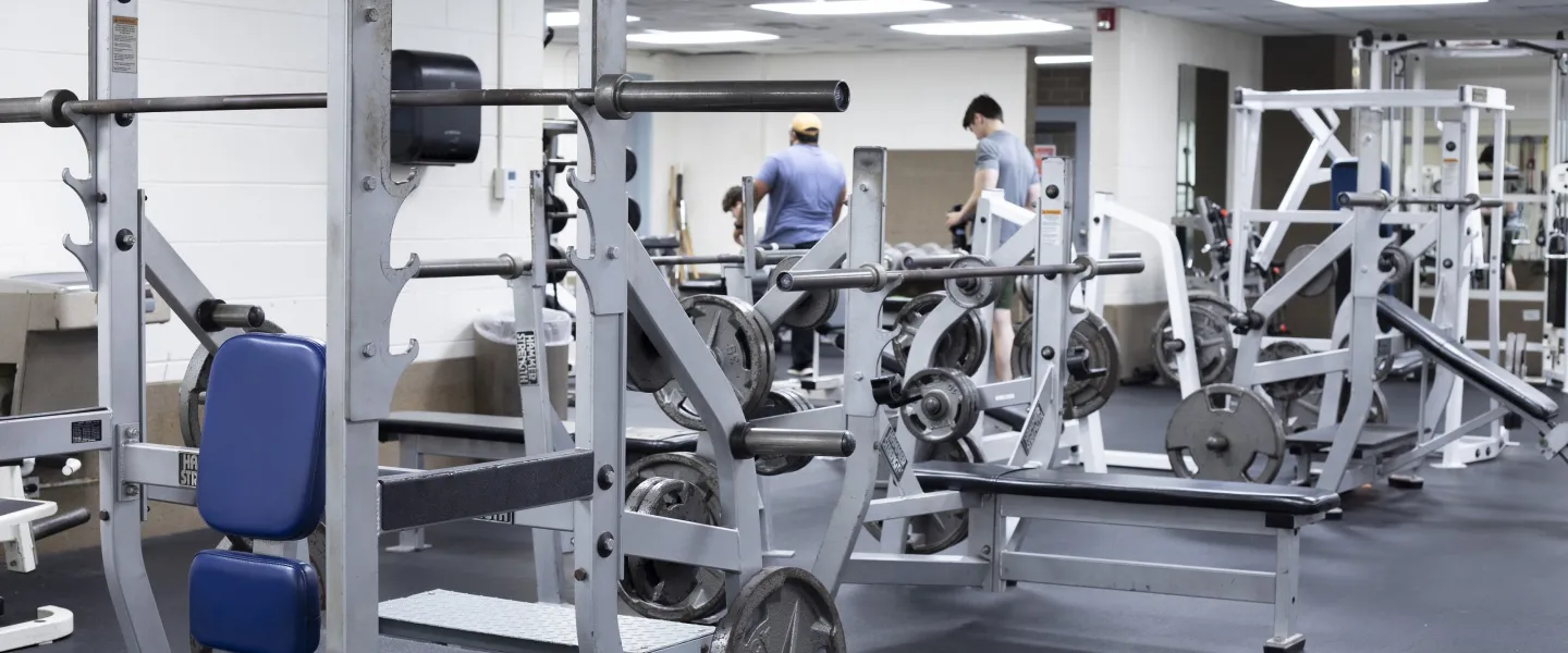 A photo of the Eden YMCA's fitness area.