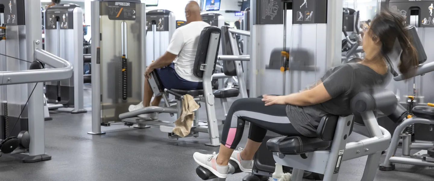 A photo of the wellness center at the Ragsdale YMCA.