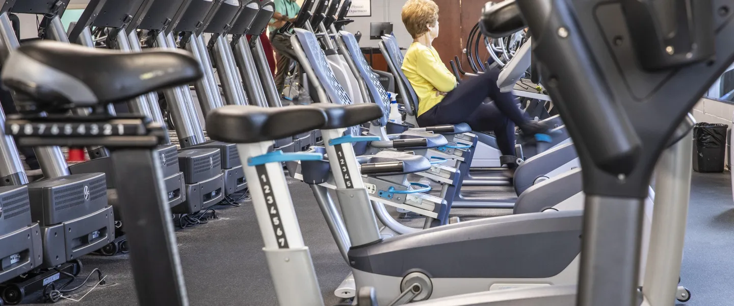 A photo of the treadmills at the Ragsdale YMCA.