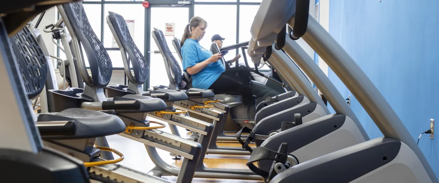 A photo of exercise bikes at the Stoney Creek YMCA.