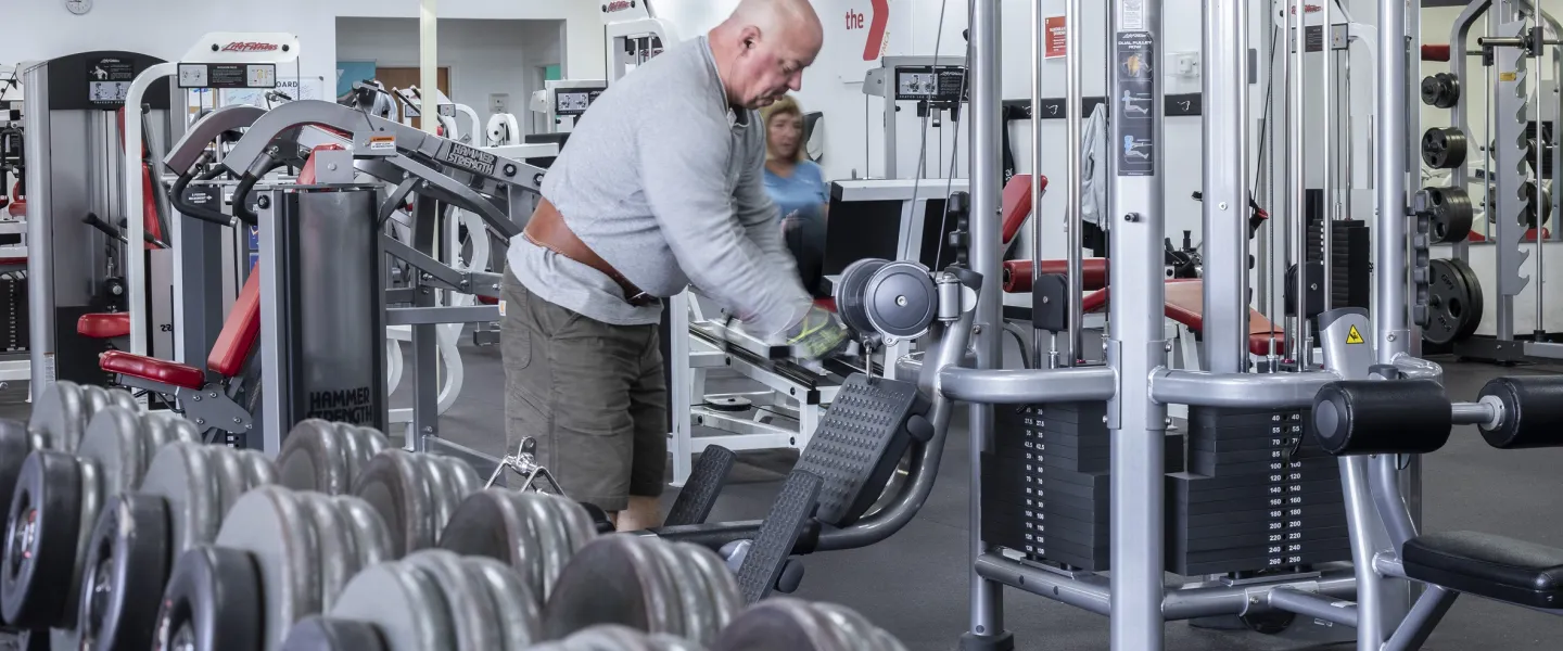 A photo of the Stoney Creek YMCA's weight room.