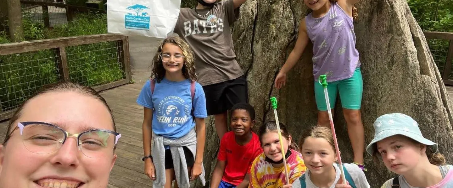 Campers at the NC Zoo