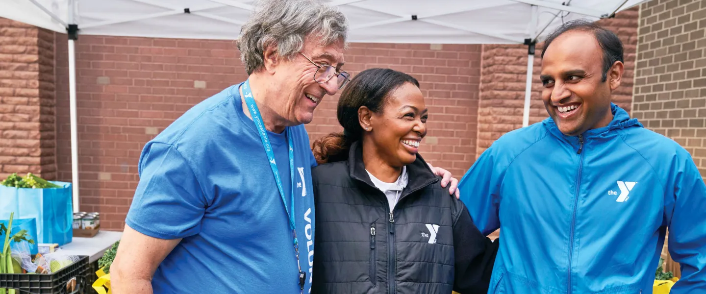 Group of YMCA volunteers