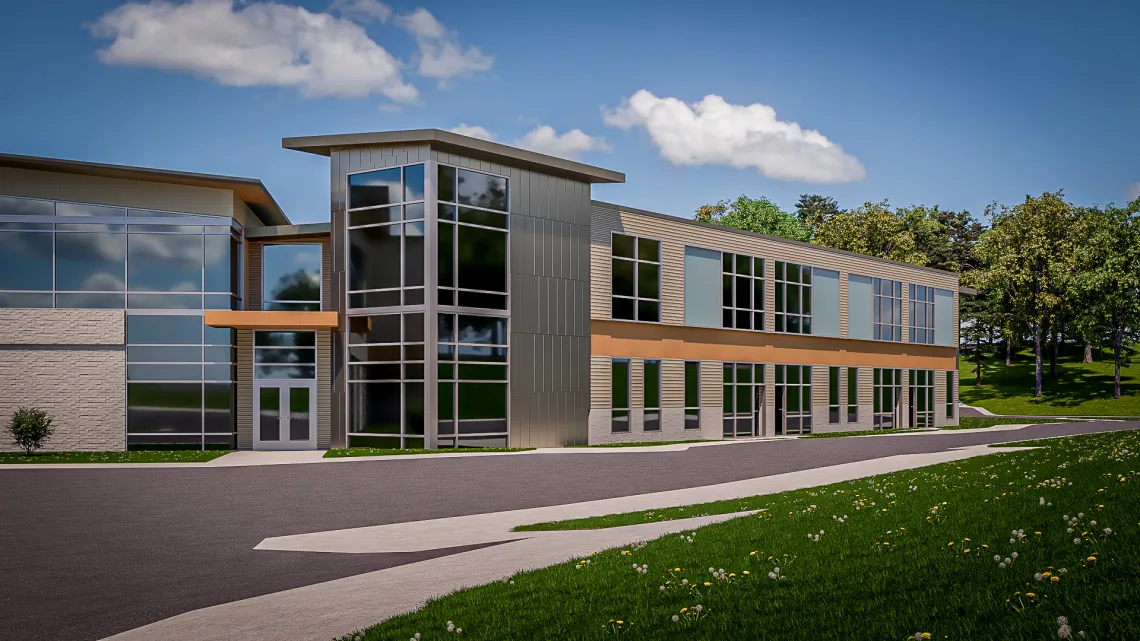 Hayes-Taylor Memorial YMCA childcare facility expansion rendering. 